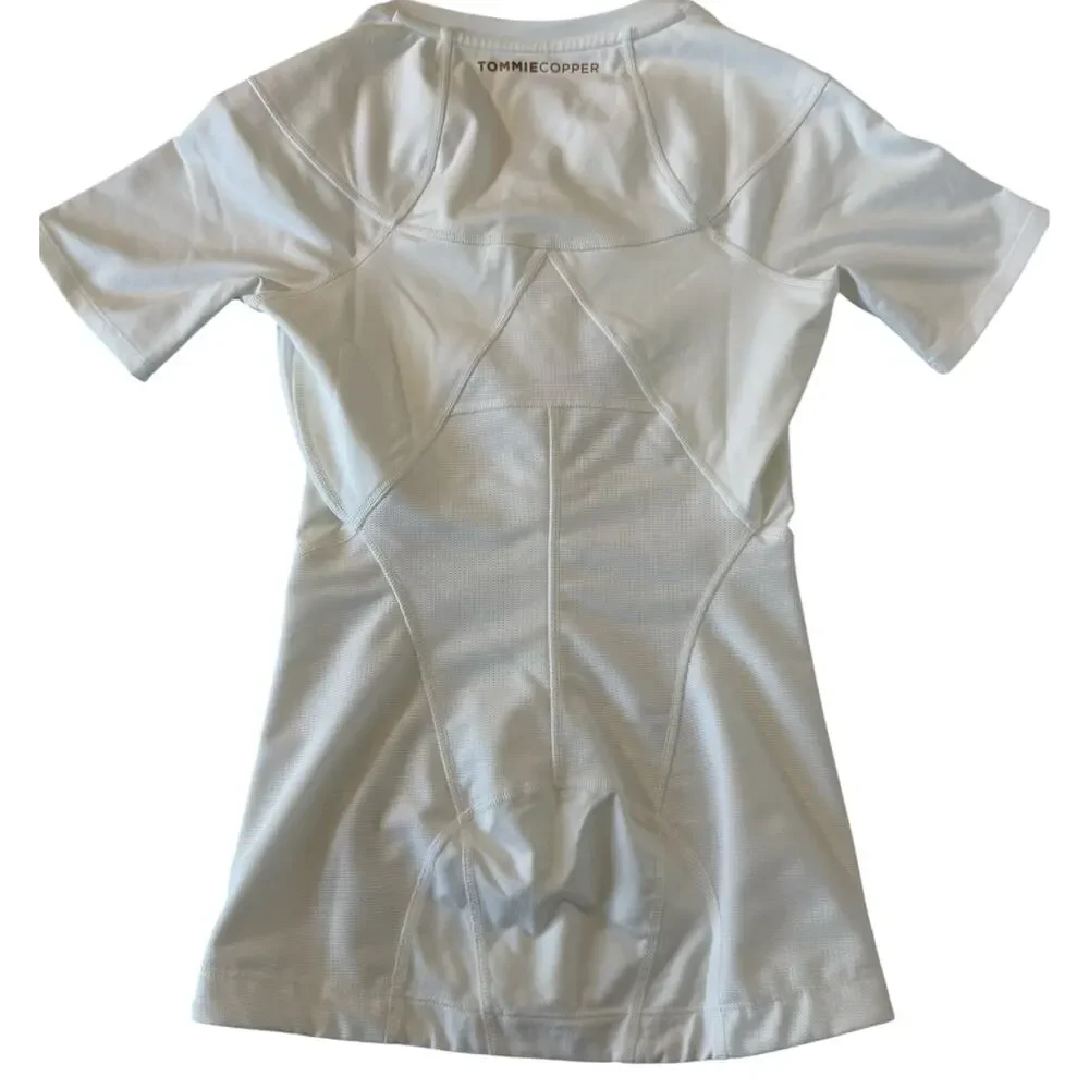 Tommie Copper Full Back Support Compression Shirt Women's S Zip Posture Top